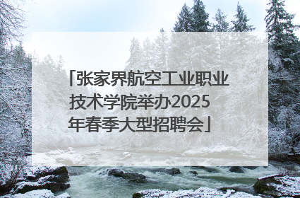 张家界航空工业职业技术学院举办2025年春季大型招聘会