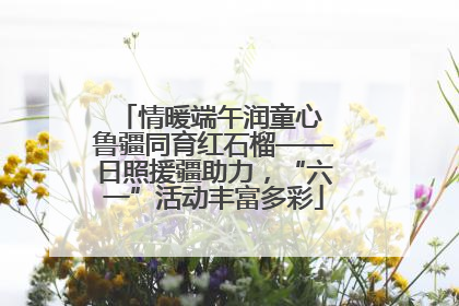情暖端午润童心 鲁疆同育红石榴——日照援疆助力，“六一”活动丰富多彩