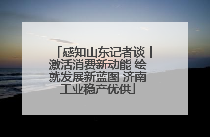 感知山东记者谈丨激活消费新动能 绘就发展新蓝图 济南工业稳产优供