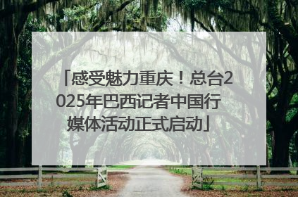 感受魅力重庆！总台2025年巴西记者中国行媒体活动正式启动