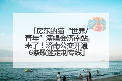 房东的猫“世界/青年”演唱会济南站来了！济南公交开通6条歌迷定制专线