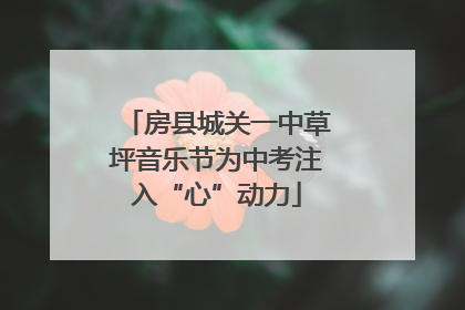 房县城关一中草坪音乐节为中考注入“心”动力