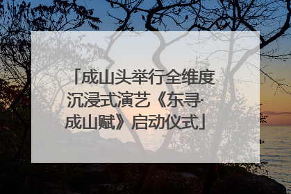 成山头举行全维度沉浸式演艺《东寻·成山赋》启动仪式