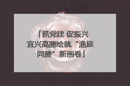 抓党建 促振兴 宜兴高塍绘就“渔旅同塍”新画卷