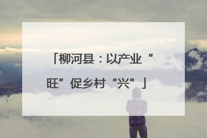 柳河县：以产业“旺”促乡村“兴”