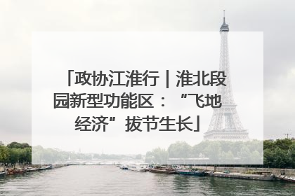 政协江淮行｜淮北段园新型功能区：“飞地经济”拔节生长
