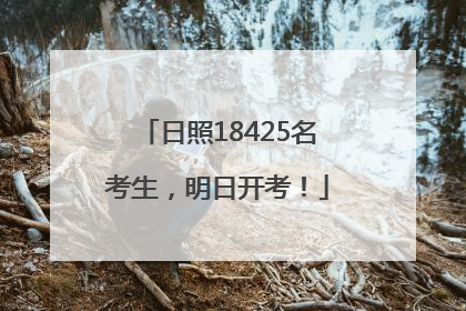 日照18425名考生，明日开考！