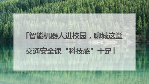 智能机器人进校园，聊城这堂交通安全课“科技感”十足