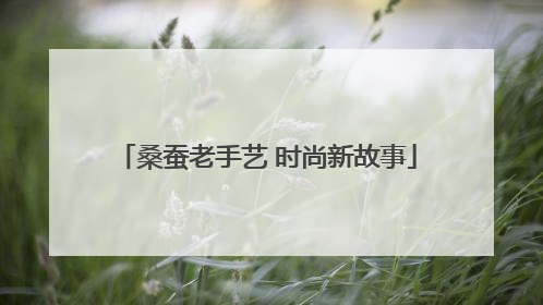桑蚕老手艺 时尚新故事
