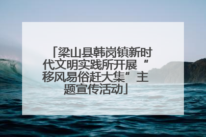 梁山县韩岗镇新时代文明实践所开展“移风易俗赶大集”主题宣传活动