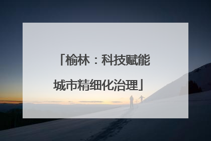 榆林：科技赋能城市精细化治理