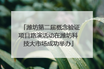潍坊第二届概念验证项目路演活动在潍坊科技大市场成功举办