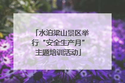 水泊梁山景区举行“安全生产月”主题培训活动