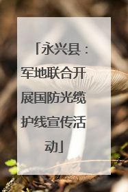 永兴县：军地联合开展国防光缆护线宣传活动