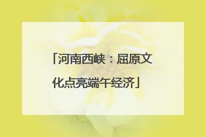 河南西峡：屈原文化点亮端午经济