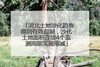 河北土地沙化趋势得到有效遏制，沙化土地面积连续4个监测周期实现缩减