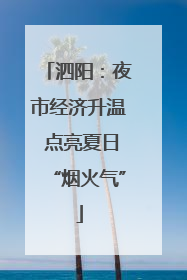 泗阳：夜市经济升温 点亮夏日“烟火气”