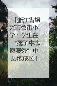 浙江省绍兴市鲁迅小学：学生在“孺子牛志愿服务”中历练成长