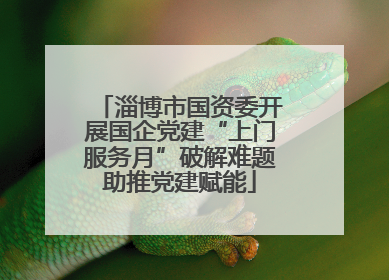 淄博市国资委开展国企党建“上门服务月”破解难题助推党建赋能