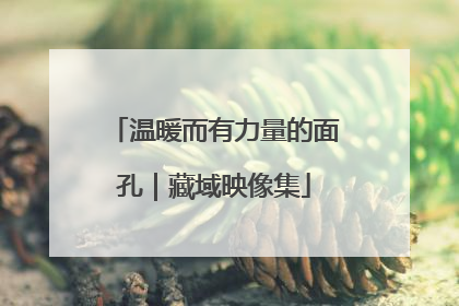 温暖而有力量的面孔｜藏域映像集