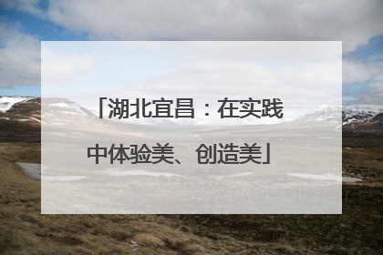 湖北宜昌：在实践中体验美、创造美