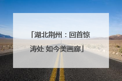 湖北荆州：回首惊涛处 如今美画廊