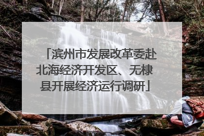 滨州市发展改革委赴北海经济开发区、无棣县开展经济运行调研