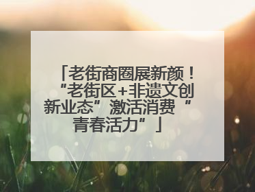 老街商圈展新颜!“老街区+非遗文创新业态”激活消费“青春活力”