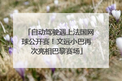 自动驾驶遇上法国网球公开赛！文远小巴再次亮相巴黎赛场