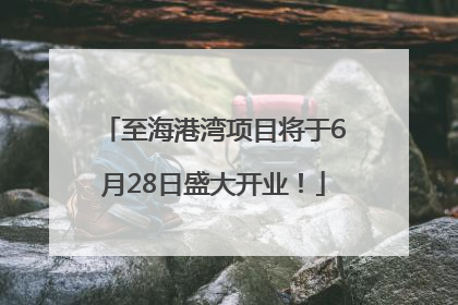 至海港湾项目将于6月28日盛大开业！