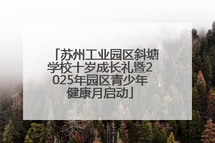 苏州工业园区斜塘学校十岁成长礼暨2025年园区青少年健康月启动