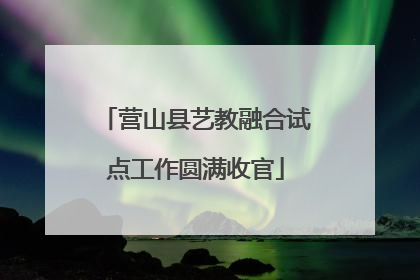 营山县艺教融合试点工作圆满收官