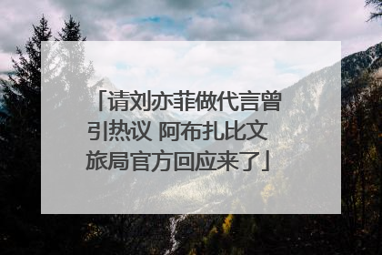 请刘亦菲做代言曾引热议 阿布扎比文旅局官方回应来了