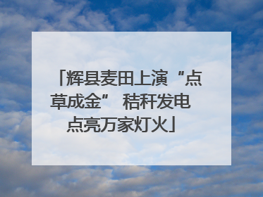 辉县麦田上演“点草成金” 秸秆发电点亮万家灯火