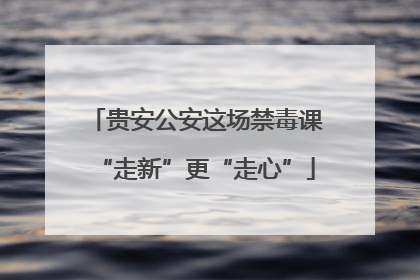 贵安公安这场禁毒课“走新”更“走心”