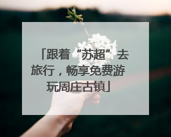 跟着“苏超”去旅行，畅享免费游玩周庄古镇