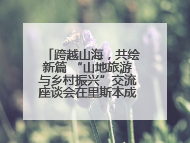 跨越山海，共绘新篇 “山地旅游与乡村振兴”交流座谈会在里斯本成功举办