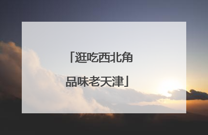 逛吃西北角 品味老天津