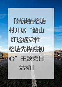 靖港镇格塘村开展“韶山红途砺党性 格塘先锋践初心”主题党日活动