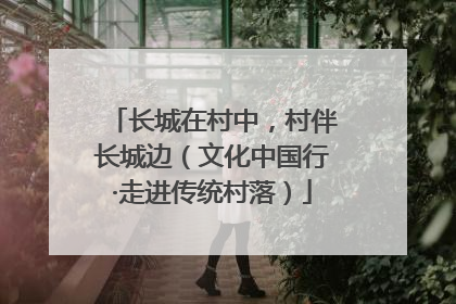长城在村中，村伴长城边（文化中国行·走进传统村落）
