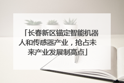 长春新区锚定智能机器人和传感器产业，抢占未来产业发展制高点