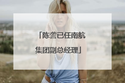陈詟已任南航集团副总经理