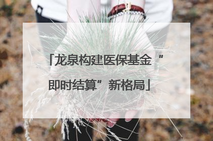 龙泉构建医保基金“即时结算”新格局