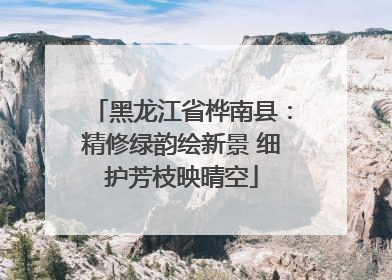 黑龙江省桦南县：精修绿韵绘新景 细护芳枝映晴空