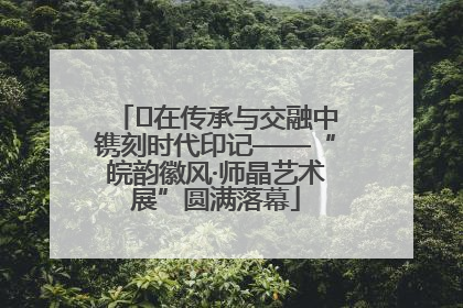 ﻿在传承与交融中镌刻时代印记——“皖韵徽风·师晶艺术展”圆满落幕