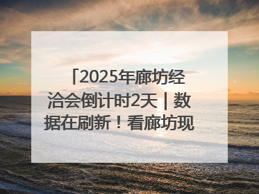 2025年廊坊经洽会倒计时2天｜数据在刷新！看廊坊现代商贸物流产业实现跨越式发展