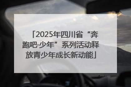 2025年四川省“奔跑吧·少年”系列活动释放青少年成长新动能