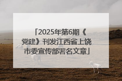 2025年第6期《党建》刊发江西省上饶市委宣传部署名文章