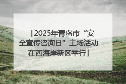 2025年青岛市“安全宣传咨询日”主场活动在西海岸新区举行