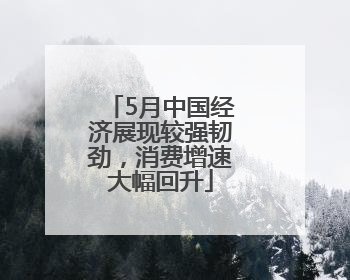 5月中国经济展现较强韧劲，消费增速大幅回升